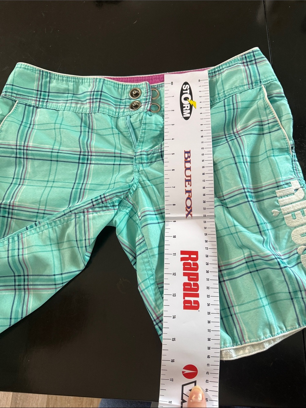 O’Neill Plaid Bermuda Shorts with Pink Accents - Picture 5 of 6